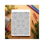 Carti si Birotica - Carti - Carti pentru copii - Carti de colorat - Carte de colorat antistres, 40 de ilustratii Tipare Hipnotizante - Volumul II, A5 - Infinity.ro
