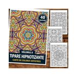 Carti si Birotica - Carti - Carti pentru copii - Carti de colorat - Carte de colorat antistres, 40 de ilustratii Tipare Hipnotizante - Volumul II, A5 - Infinity.ro