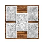 Carti si Birotica - Carti - Carti pentru copii - Carti de colorat - Carte de colorat antistres, 48 de ilustratii Flori Zentangle - Volumul I, A5 - Infinity.ro