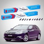 Auto si Moto - Intretinere auto - Stergatoare - Stergatoare Citroën C5 Tourer Gen 3 (TD) Estate 2008-prezent | Set Fata Flat Premium – TeamCar® - Infinity.ro