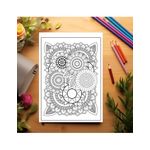 Carti si Birotica - Carti - Carti pentru copii - Carti de colorat - Carte de colorat antistres, 48 de ilustratii Flori Zentangle - Volumul III, A5 - Infinity.ro