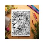 Carti si Birotica - Carti - Carti pentru copii - Carti de colorat - Carte de colorat antistres, 50 de ilustratii Animale Artistice - Editia Premium, A5 - Infinity.ro