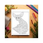 Carti si Birotica - Carti - Carti pentru copii - Carti de colorat - Carte de colorat antistres, 50 de ilustratii Animale Mandala - Editia Premium - Volumul I, A5 - Infinity.ro