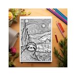Carti si Birotica - Carti - Carti pentru copii - Carti de colorat - Carte de colorat antistres, 50 de ilustratii Animale in stil Van Gogh, A5 - Infinity.ro