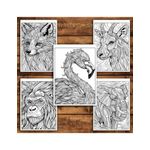 Carti si Birotica - Carti - Carti pentru copii - Carti de colorat - Carte de colorat antistres, 50 de ilustratii Animale Artistice - Editia Premium, A5 - Infinity.ro