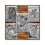 Carti si Birotica - Carti - Carti pentru copii - Carti de colorat - Carte de colorat antistres, 50 de ilustratii Animale in stil Van Gogh, A5 - Infinity.ro