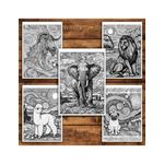 Carti si Birotica - Carti - Carti pentru copii - Carti de colorat - Carte de colorat antistres, 50 de ilustratii Animale in stil Van Gogh, A5 - Infinity.ro