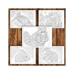 Carti si Birotica - Carti - Carti pentru copii - Carti de colorat - Carte de colorat antistres, 50 de ilustratii Animale Mandala - Editia Premium - Volumul II, A5 - Infinity.ro