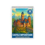 Carti si Birotica - Carti - Carti pentru copii - Carti de colorat - Carte de colorat antistres, 50 de ilustratii Castele Impunatoare, 106 pagini, A5 - Infinity.ro