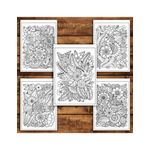 Carti si Birotica - Carti - Carti pentru copii - Carti de colorat - Carte de colorat antistres, 50 de ilustratii Armonie Florala - Volumul I, A5 - Infinity.ro