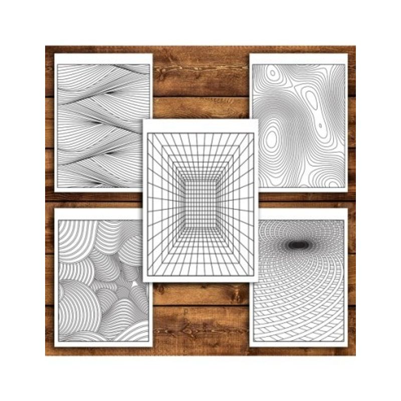 Carti si Birotica - Carti - Carti pentru copii - Carti de colorat - Carte de colorat antistres, 50 de ilustratii Iluzii Optice, A5 - Infinity.ro