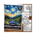 Carti si Birotica - Carti - Carti pentru copii - Carti de colorat - Carte de colorat antistres, 50 de ilustratii Inspiratii de la Van Gogh - Volumul II, A5 - Infinity.ro