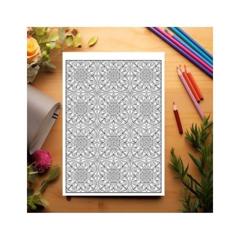 Carti si Birotica - Carti - Carti pentru copii - Carti de colorat - Carte de colorat antistres, 50 de ilustratii Tipare Complexe - Volumul II, A5 - Infinity.ro