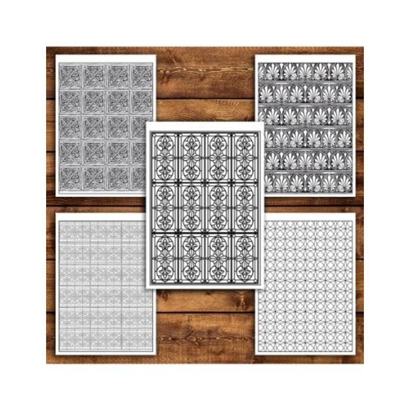 Carti si Birotica - Carti - Carti pentru copii - Carti de colorat - Carte de colorat antistres, 50 de ilustratii Tipare Complexe - Volumul II, A5 - Infinity.ro