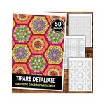 Carti si Birotica - Carti - Carti pentru copii - Carti de colorat - Carte de colorat antistres, 50 de ilustratii Tipare Detaliate, A5 - Infinity.ro
