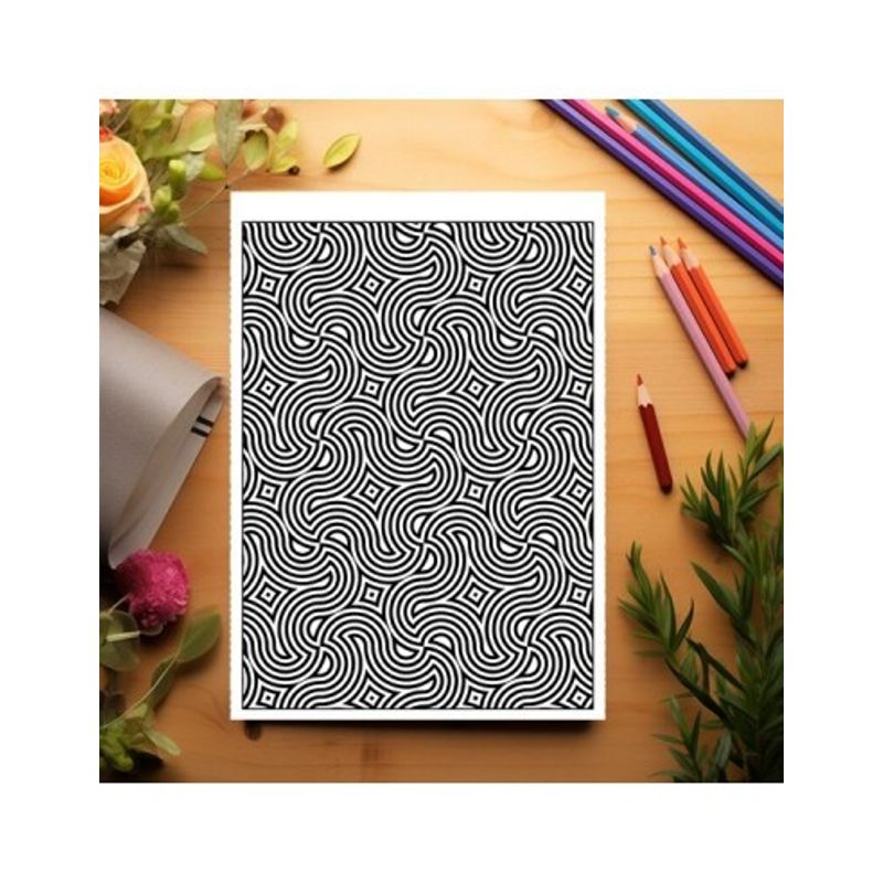 Carti si Birotica - Carti - Carti pentru copii - Carti de colorat - Carte de colorat antistres, 50 de ilustratii Tipare Geometrice - Volumul II, A5 - Infinity.ro