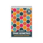 Carti si Birotica - Carti - Carti pentru copii - Carti de colorat - Carte de colorat antistres, 50 de ilustratii Tipare Geometrice - Volumul II, A5 - Infinity.ro