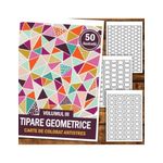 Carti si Birotica - Carti - Carti pentru copii - Carti de colorat - Carte de colorat antistres, 50 de ilustratii Tipare Geometrice - Volumul III, A5 - Infinity.ro