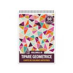 Carti si Birotica - Carti - Carti pentru copii - Carti de colorat - Carte de colorat antistres, 50 de ilustratii Tipare Geometrice - Volumul III, A5 - Infinity.ro