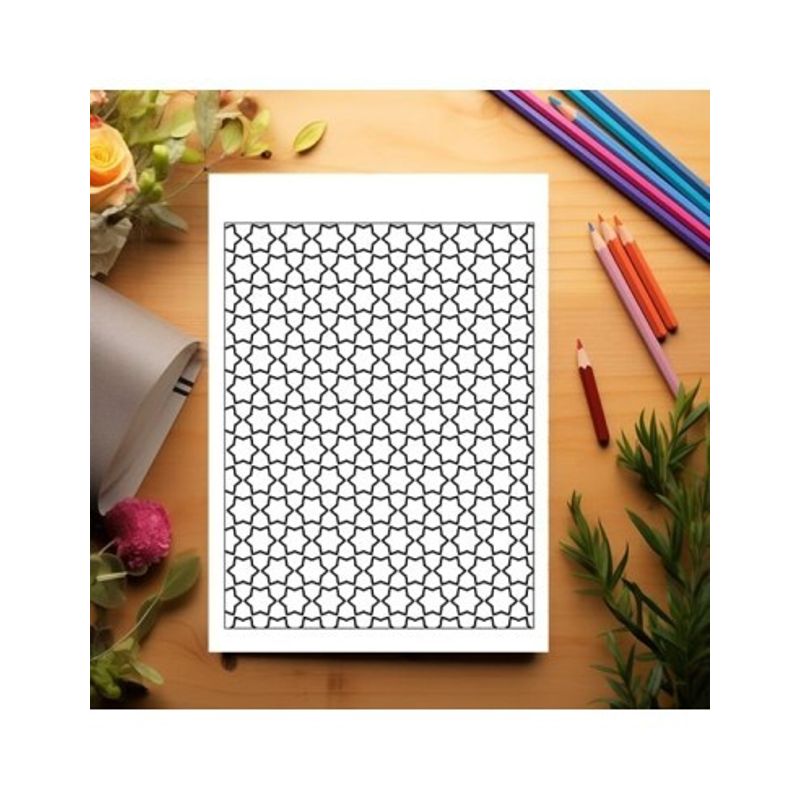Carti si Birotica - Carti - Carti pentru copii - Carti de colorat - Carte de colorat antistres, 50 de ilustratii Tipare Simple, A5 - Infinity.ro