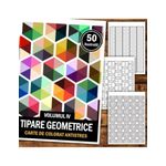 Carti si Birotica - Carti - Carti pentru copii - Carti de colorat - Carte de colorat antistres, 50 de ilustratii Tipare Geometrice - Volumul IV, A5 - Infinity.ro