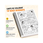 Carti si Birotica - Carti - Carti pentru copii - Carti de colorat - Carte de colorat cu benzi desenate pentru copii, Portalul Timpului, 5 povesti ilustrate, 56 pagini, A4 - Infinity.ro