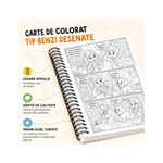 Carti si Birotica - Carti - Carti pentru copii - Carti de colorat - Carte de colorat cu benzi desenate pentru copii, Lumea aventurilor, 9 povesti ilustrate, 94 pagini, A5 - Infinity.ro