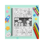 Carti si Birotica - Carti - Carti pentru copii - Carti de colorat - Carte de colorat cu benzi desenate pentru copii, Lumea aventurilor, 9 povesti ilustrate, 94 pagini, A5 - Infinity.ro