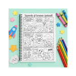 Carti si Birotica - Carti - Carti pentru copii - Carti de colorat - Carte de colorat cu benzi desenate pentru copii, Povesti clasice, 7 povesti ilustrate, 86 pagini, A4 - Infinity.ro