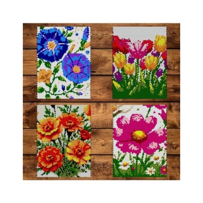 Carti si Birotica - Carti - Carti pentru copii - Carti de colorat - Carte de colorat cu numere, color by number, 30 de ilustratii Blooming Flowers, 66 pagini, A4 - Infinity.ro