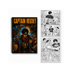 Carti si Birotica - Carti - Carti pentru copii - Carti de colorat - Carte de colorat cu benzi desenate, Captain Regret - Volumul II, 34 pagini, A4 - Infinity.ro