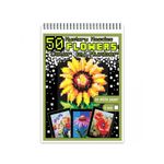 Carti si Birotica - Carti - Carti pentru copii - Carti de colorat - Carte de colorat cu numere, color by number, 50 de ilustratii Flowers, 106 pagini, A4 - Infinity.ro