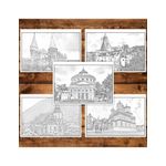 Carti si Birotica - Carti - Carti pentru copii - Carti de colorat - Carte de colorat Descopera Romania, 40 de ilustratii, 86 de pagini, A5 - Infinity.ro