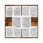 Carti si Birotica - Carti - Carti pentru copii - Carti de colorat - Carte de colorat Dual Vision, 50x2 ilustratii cu Armonie Florala, 106 pagini, A5 - Infinity.ro