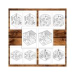 Carti si Birotica - Carti - Carti pentru copii - Carti de colorat - Carte de colorat Dual Vision, 40x2 ilustratii cu Pocket House, 86 pagini, A5 - Infinity.ro