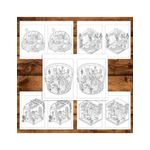Carti si Birotica - Carti - Carti pentru copii - Carti de colorat - Carte de colorat Dual Vision, 40x2 ilustratii cu Pocket House, 86 pagini, A5 - Infinity.ro
