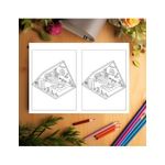 Carti si Birotica - Carti - Carti pentru copii - Carti de colorat - Carte de colorat Dual Vision, 40x2 ilustratii cu Pocket House, 86 pagini, A5 - Infinity.ro