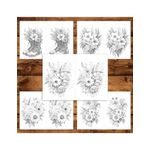 Carti si Birotica - Carti - Carti pentru copii - Carti de colorat - Carte de colorat Dual Vision, 50x2 ilustratii cu Flori din Gradina, 106 pagini, A5 - Infinity.ro