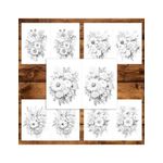 Carti si Birotica - Carti - Carti pentru copii - Carti de colorat - Carte de colorat Dual Vision, 50x2 ilustratii cu Buchete de Flori, 106 pagini, A5 - Infinity.ro