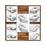 Carti si Birotica - Carti - Carti pentru copii - Carti de colorat - Carte de colorat Dual Vision, 50x2 ilustratii cu Masini Tunate, 106 pagini, A5 - Infinity.ro