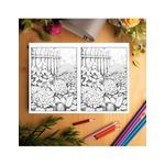 Carti si Birotica - Carti - Carti pentru copii - Carti de colorat - Carte de colorat Dual Vision, 50x2 ilustratii cu Primavara, 106 pagini, A5 - Infinity.ro