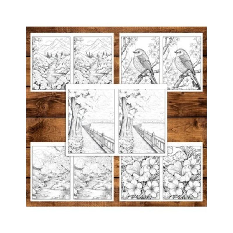 Carti si Birotica - Carti - Carti pentru copii - Carti de colorat - Carte de colorat Dual Vision, 50x2 ilustratii cu Primavara, 106 pagini, A5 - Infinity.ro