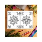 Carti si Birotica - Carti - Carti pentru copii - Carti de colorat - Carte de colorat Dual Vision, 50x2 ilustratii cu Mandale Hipnotizante, 106 pagini, A5 - Infinity.ro