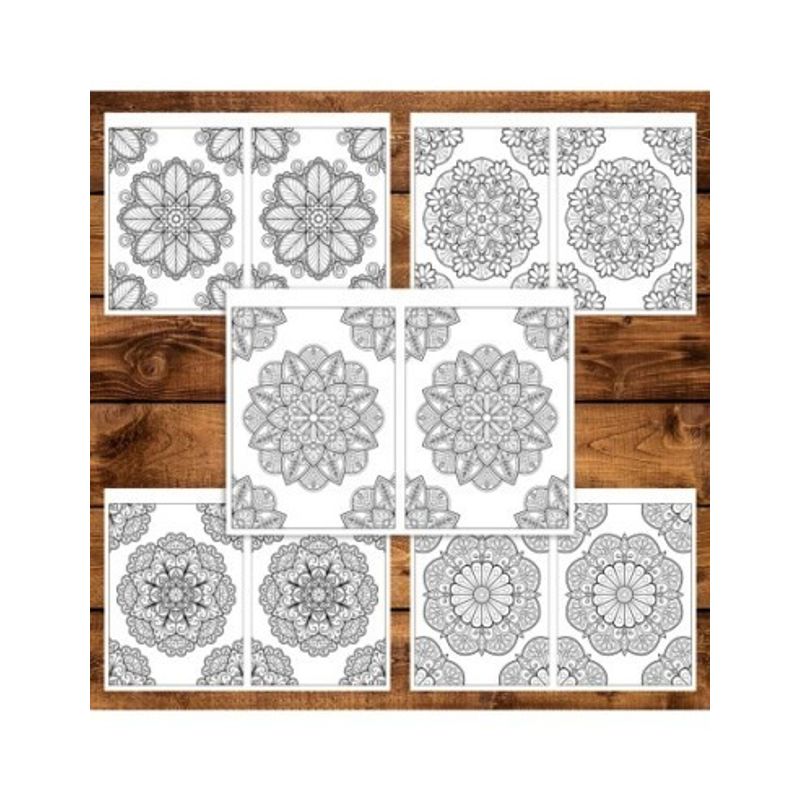 Carti si Birotica - Carti - Carti pentru copii - Carti de colorat - Carte de colorat Dual Vision, 50x2 ilustratii cu Mandale Hipnotizante, 106 pagini, A5 - Infinity.ro