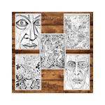 Carti si Birotica - Carti - Carti pentru copii - Carti de colorat - Carte de colorat pentru adulti, 25 de ilustratii, Pablo Picasso, 56 pagini, A5 - Infinity.ro