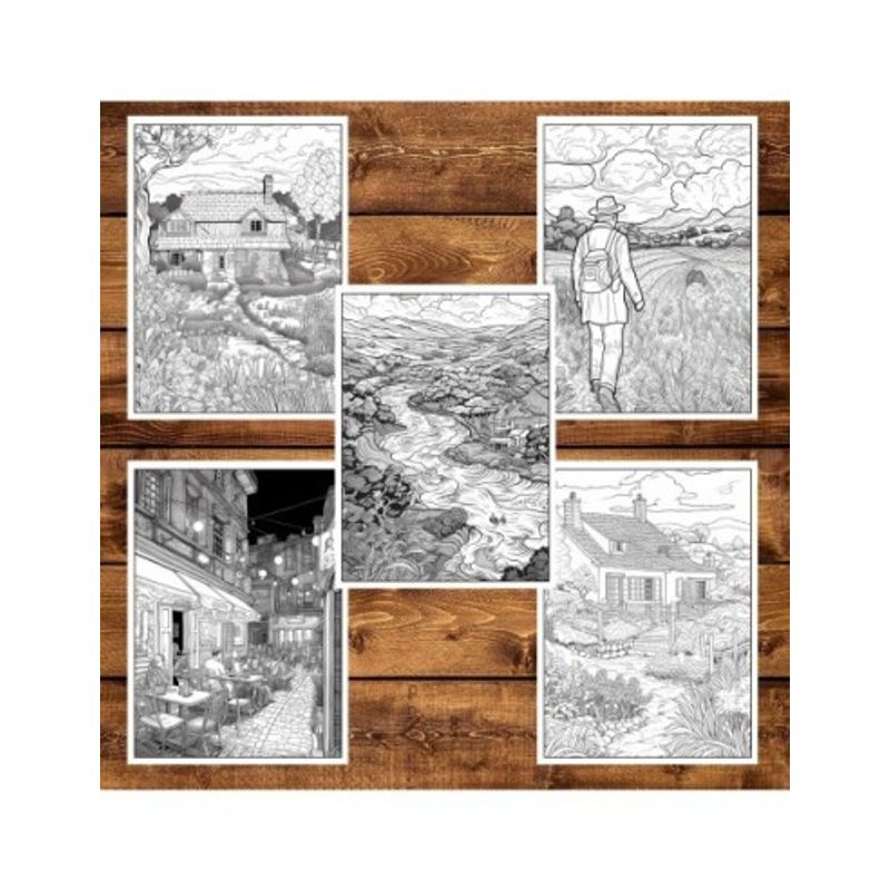Carti si Birotica - Carti - Carti pentru copii - Carti de colorat - Carte de colorat pentru adulti, 25 de ilustratii, Vincent van Gogh, 56 pagini, A5 - Infinity.ro