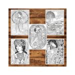 Carti si Birotica - Carti - Carti pentru copii - Carti de colorat - Carte de colorat pentru adulti, 25 de ilustratii, Gustav Klimt, 56 pagini, A5 - Infinity.ro
