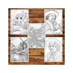 Carti si Birotica - Carti - Carti pentru copii - Carti de colorat - Carte de colorat pentru adulti, 25 de ilustratii, Rembrandt, 56 pagini, A5 - Infinity.ro
