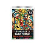 Carti si Birotica - Carti - Carti pentru copii - Carti de colorat - Carte de colorat pentru adulti, 25 de ilustratii, Pablo Picasso, 56 pagini, A5 - Infinity.ro