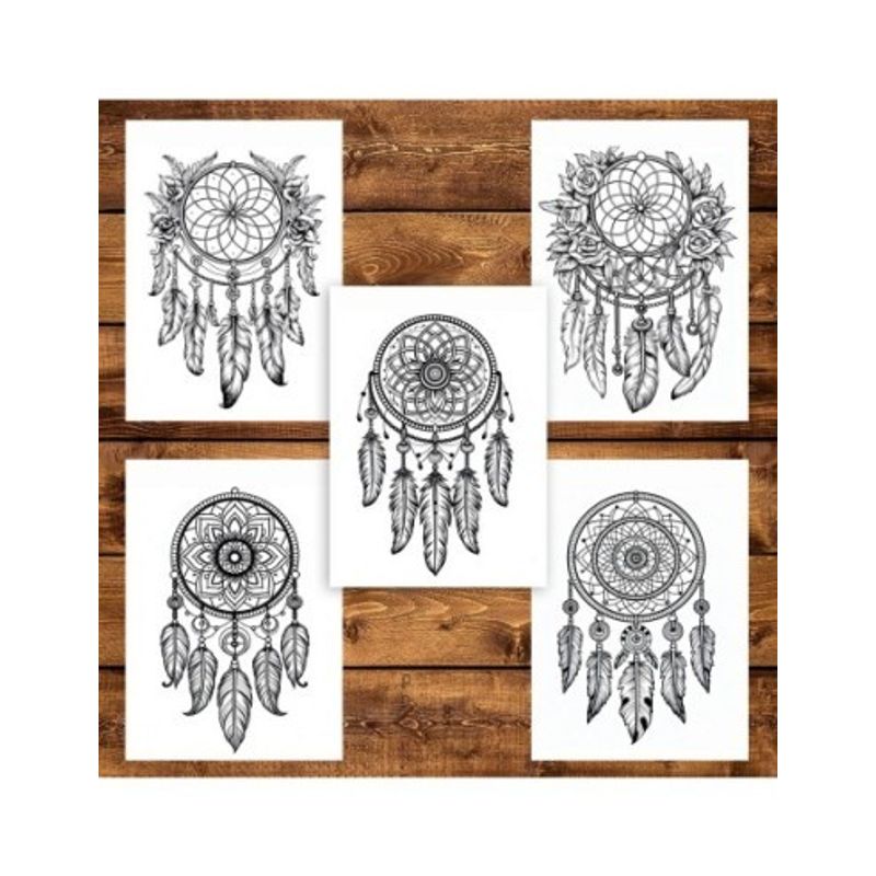 Carti si Birotica - Carti - Carti pentru copii - Carti de colorat - Carte de colorat pentru adulti, 45 de ilustratii, Dreamcatcher - Volumul II, 96 pagini, A5 - Infinity.ro